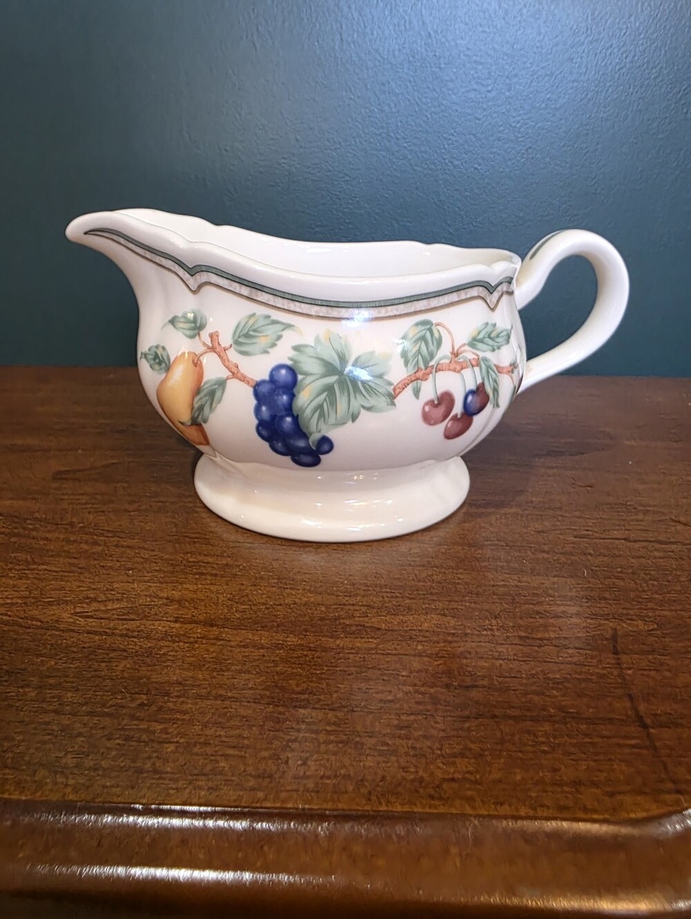 Noritake Homecraft Orchard Estate 9236 Gravy Boat Fruit Vintage